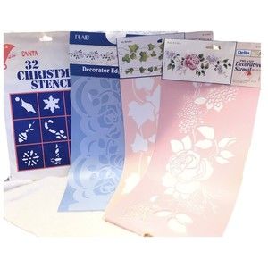 VTG 1990’s Lot Of 4 Decorative‎ Stencils & Christmas Stencils See Pics  NEW